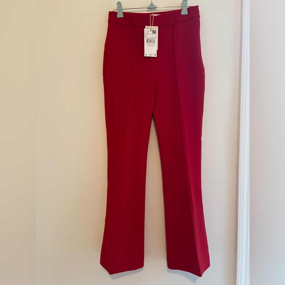 Mango red pants